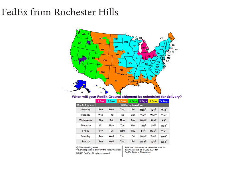 Fedex for Rochester Hills