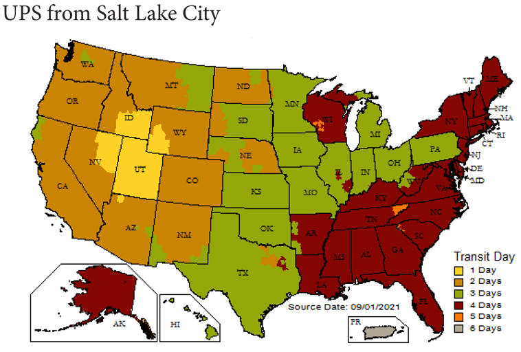 UPS for Salt Lake City